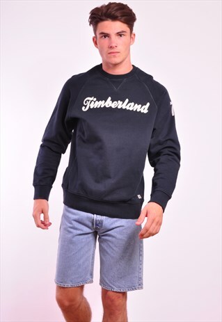 VINTAGE TIMBERLAND 90S RETRO NAVY SWEATER