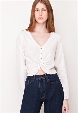 WHITE CURL SHIRT