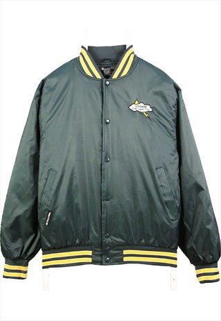 VINTAGE 90'S HOLLOWAY VARSITY JACKET ZIP UP WATERPROOF LONG
