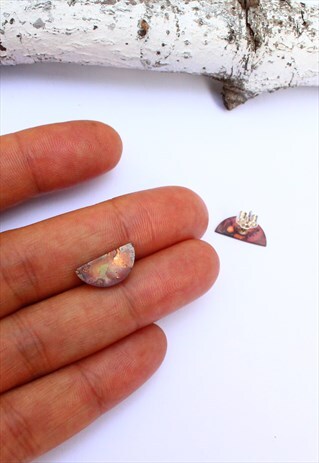 HALF MOON EARRINGS IN COPPER