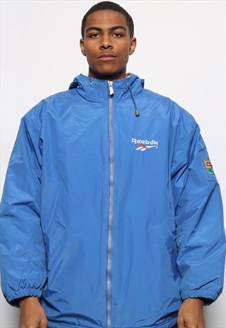 VINTAGE REEBOK 'FUN EXPLOSION' JACKET BLUE
