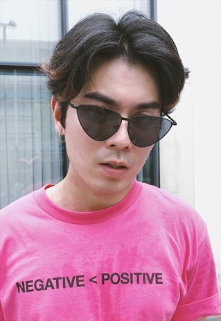 CAT EYE SUNGLASSES - BLACK