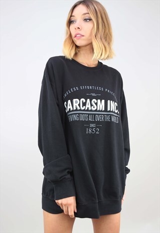 RETRO OVERSIZED NOVELTY SWEATSHIRT
