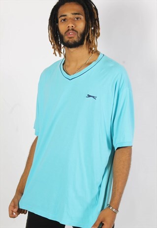 VINTAGE SLAZENGER OVERSIZE T-SHIRT BLUE