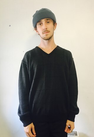 VINTAGE PRINT PATTERN JUMPER SWEATER