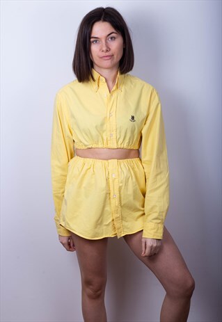 HUGO BOSS REWORKED TWO PIECE SET - SKIRT AND CROP SHIRT
