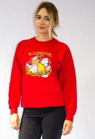 VINTAGE 90'S LIVERPOOL FOOTBALL CREWNECK SWEATSHIRT