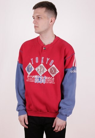 90S VINTAGE ADIDAS OLYMPIC TOKYO SWEATSHIRT AA10076