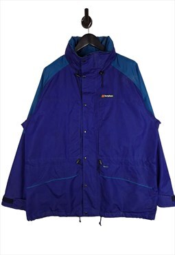 90's Berghaus Aquafoil Rain Jacket Size XL In Blue Men's 