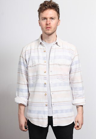 VINTAGE AZTEC PATTERNED SHIRT
