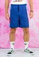 Vintage blue shorts athletic gym running 90s S