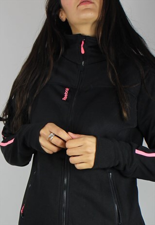 VINTAGE REEBOK JACKET W LOGO FRONT & FLEECE INSIDE