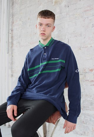VINTAGE RALPH LAUREN POLO SPORT LONG SLEEVED POLO SHIRT