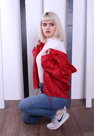 VINTAGE 90S SHELL JACKET/WINDBREAKER. UNISEX SPORTSWEAR.