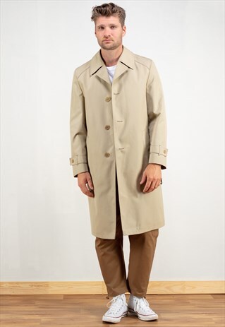 VINTAGE 80'S CLASSIC TRENCH COAT