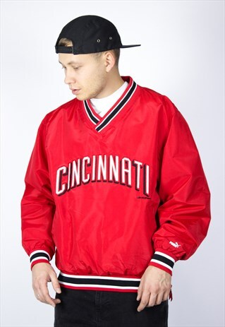 VINTAGE MENS PUMA CINCINNATI OVERHEAD JACKET PULLOVER