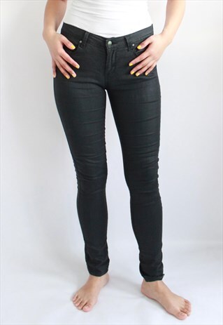 BLACK GREY SKINNY TOURERS