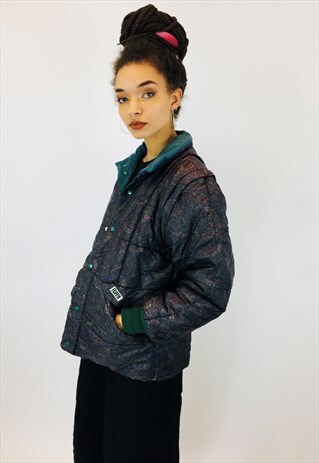 VINTAGE PAISLEY PUFFA PUFFER COAT