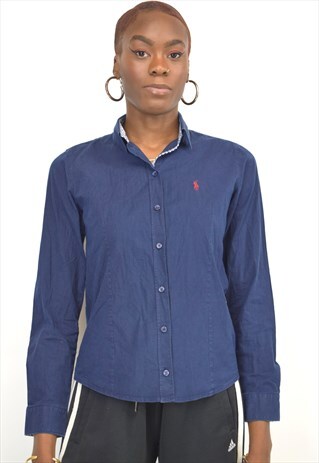 VINTAGE 90S POLO RALPH LAUREN NAVY SHIRT