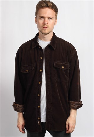 VINTAGE LEVI'S BLANKET LINED CORDUROY SHIRT