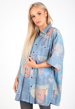 VINTAGE UNBRANDED PATTERN SHIRT S326