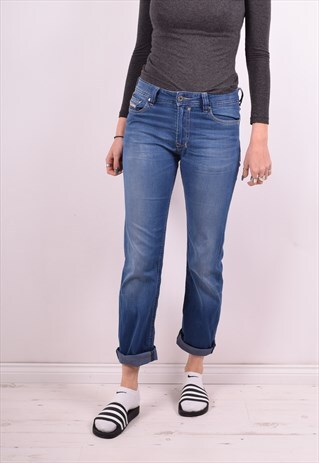 DIESEL WOMENS VINTAGE JEANS W31 L29 BLUE 90S