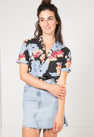 VINTAGE 80S HAWAIAN SHIRT / S1619