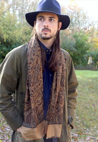 VINTAGE 70S MOD PAISLEY SCARF - SAMMY - INDIE