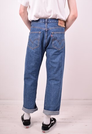 LEVI'S 501 MENS VINTAGE JEANS W36 L30 BLUE 90S