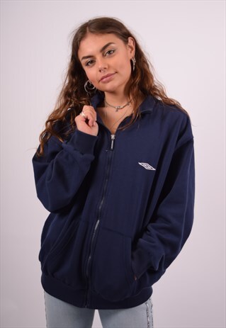 VINTAGE UMBRO TRACKSUIT TOP JACKET BLUE