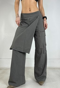 Vintage Y2k Skirt Trousers Etam 90s Archival Cyber Grunge 