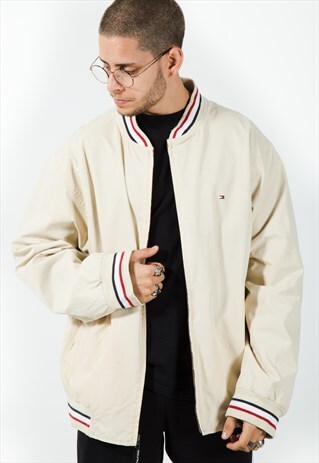 VINTAGE 80S TOMMY HILFIGER BOMBER JACKET / S3945