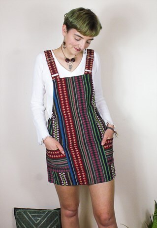 FAIRTRADE WOVEN DUNGAREE / OVERALL DRESS