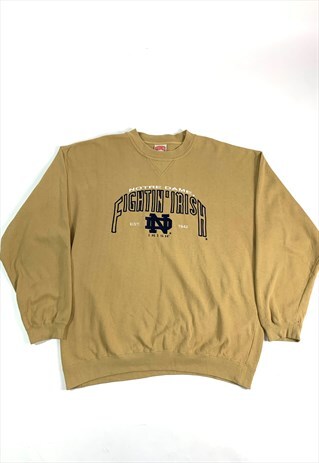 NOTRE DAME FIGHTIN' IRISH FOOTBALL EMBROIDERED SWEATER