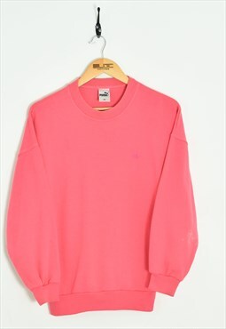 Vintage Puma Sweatshirt Pink XXSmall