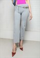 Y2K WASHED-OUT GREY CHAMPION FLARES