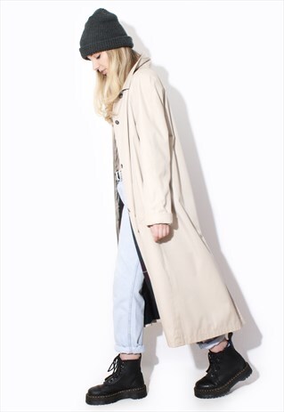 VINTAGET 90'S TRENCH COAT MAC RAINCOAT