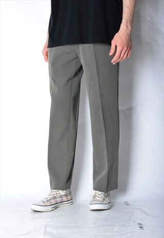 VINTAGE 90S KHAKI GREY PANTS