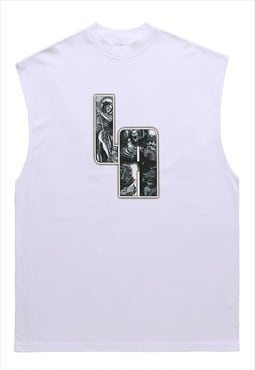 Saint Devil tank top surfer vest retro sleeveless t-shirt