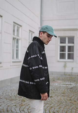 RARE DOLCE & GABBANA OUTDOOR JACKET WITH BIG LOGOS