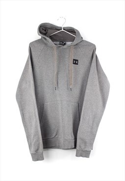 Vintage Under Armour Hoodie in Grey S