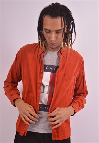 VINTAGE CORDUROY SHIRT ORANGE