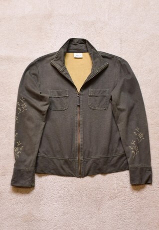 WOMEN'S VINTAGE 90S NEXT KHAKI ZIP JACKET