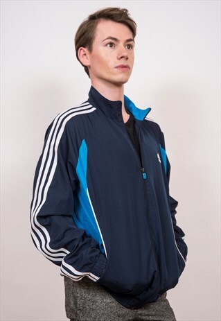 ADIDAS NAVY BLUE JACKET S