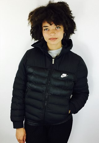 NIKE BLACK PUFFER COAT