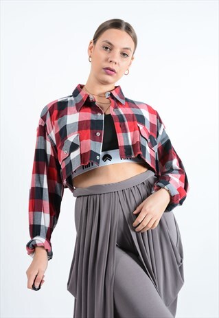 REWORKED CROPPED FESTIVAL SHIRT UNIQUE PIECE