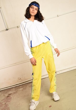 VINTAGE 80S SPORTS TRACKSUIT COTTON TROUSERS JOGGERS