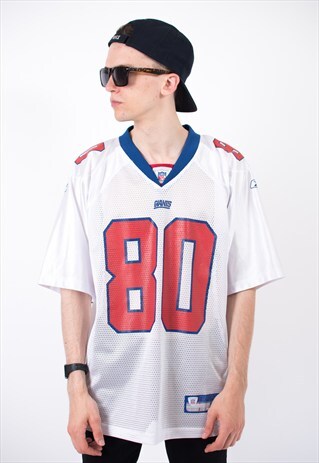 WHITE NFL AMERICAN FOOTBALL JERSEY T-SHIRT