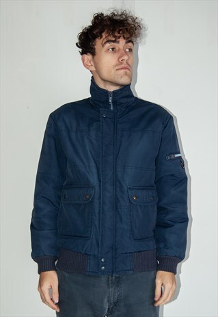 VINTAGE RETRO BLUE JACKET COAT