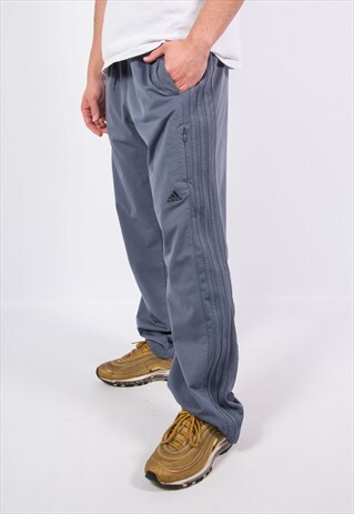 ADIDAS TRACKSUIT BOTTOMS JOGGERS GREY